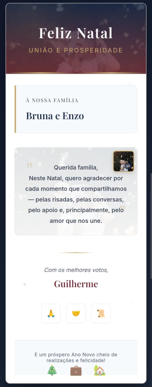 Modelo de Cartão: Família 3